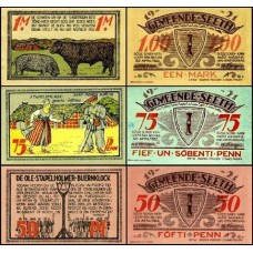 Germany Alemanha L-1186 Seeth S/Fe 3 Notgelds 1921-22