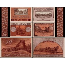 Germany Alemanha L-1374b Wesenberg S/Fe 3 Notgelds 1922