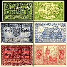 Germany Alemanha L-264b Diepholz S/Fe 3 Notgelds 1921
