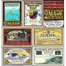 Germany Alemanha L-666b Keitum Sylt S/Fe 3 Notgelds 1921