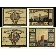 Germany Alemanha Mainbernheim L-835 S/Fe 2 Notgelds 1921