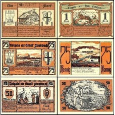 Germany Alemanha Medebach L-851 S/Fe 3 Notgelds 2.9.1921
