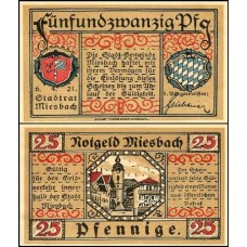 Germany Alemanha Miesbach L-864b S/Fe 1 Notgeld 1921