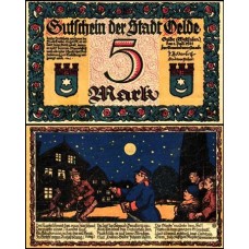 Germany Alemanha L-979b Oelde S/Fe 1 Notgeld de 5 Mark