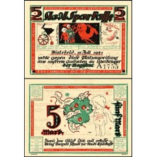 Germany Alemanha L-98k Bielefeld S/Fe 1 Notgeld 1921