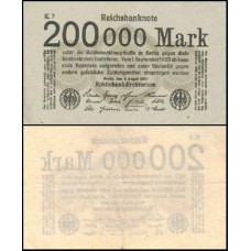 Germany Alemanha P-100 Fe 200.000 Mark 1923