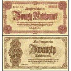 Germany Alemanha P-187 S/Fe 20 Reichsmark 1945