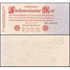 Germany Alemanha P-92a.2 Fe 500.000 Mark 1923