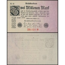 Germany Alemanha P-103a.4 S/Fe 2 Millionen Mark 1923