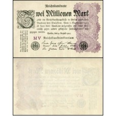 Germany Alemanha P-104a Fe 2 Millionen Mark 1923