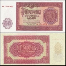 Germany Democratic Republic Alemanha Oriental P-20a Fe 50 Deutsche Mark 1955