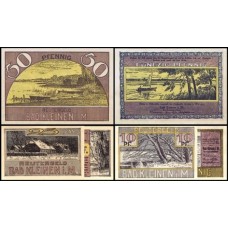 Germany Alemanha L-685 Kleinen, Bad Fe 3 Notgelds 1922
