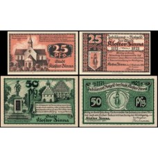 Germany Alemanha L-688 Kloster Zinna Fe 2 Notgelds 1920