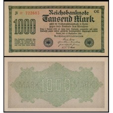 Germany Alemanha P-76b Fe 1.000 Mark 1922