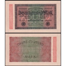Germany Alemanha P-85b.2 Fe 20.000 Mark 1923