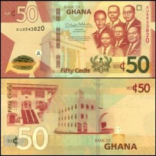 Ghana Gana P-49a Fe 50 Cedis 2019 Ghana Gana P-49a Fe 50 Cedis 2019