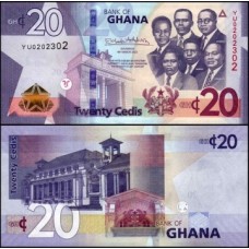 Ghana Gana P-48b Fe 20 Cedis 2022 Ghana Gana P-48b Fe 20 Cedis 2022