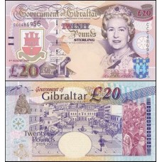 Gibraltar P-31a Fe 20 Pounds 2004 Comemorativa Rainha ♛