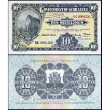 Gibraltar P-41a Fe 10 Shillings 1934 2018