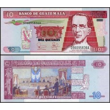 Guatemala P-107 Fe 10 Quetzales 2003