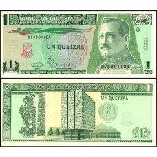 Guatemala P-73a.2 Fe 1 Quetzal 1990