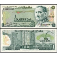Guatemala P-59c.5 Fe 1 Quetzal 1980 José María Orellana