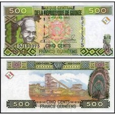 Guinea Guiné P-36a.2 Fe 500 Francs 1998