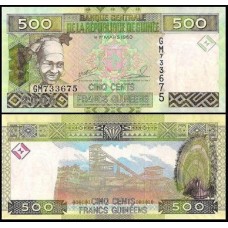 Guinea Guiné P-39a Fe 500 Francs 2006 Guinea Guiné P-39a Fe 500 Francs 2006