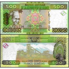 Guinea Guiné P-39b Fe 500 Francs 2012