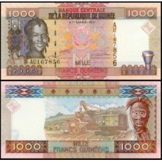 Guinea Guiné P-40 Fe 1.000 Francs 2006