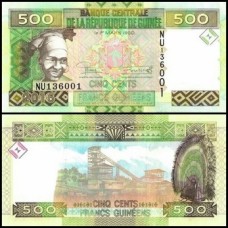 Guinea Guiné P-47a Fe 500 Francs 2015