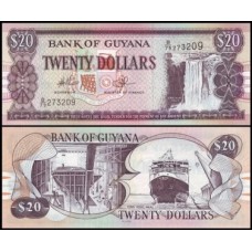 Guyana Guiana P-30e Fe 20 Dollars ND (2009)