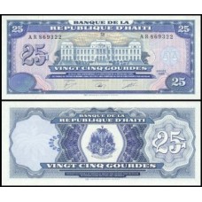 Haiti P-248a Fe 25 Gourdes 1988 Haiti P-248a Fe 25 Gourdes 1988