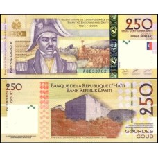 Haiti P-276a Fe 250 Gourdes 2013 Bicentenário da Independência