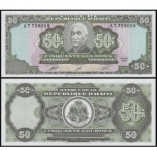 Haiti P-257a Fe 50 Gourdes 1991 Lysius Salomon