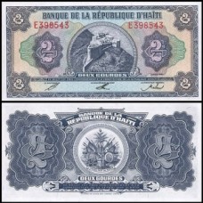 Haiti P-260a.1 Fe 2 Gourdes 1992 Haiti P-260a.1 Fe 2 Gourdes 1992