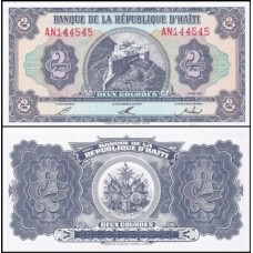 Haiti P-260a.2 Fe 2 Gourdes 1992