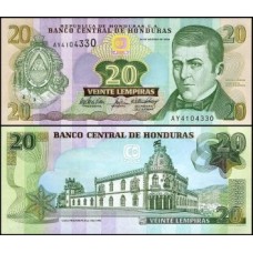 Honduras P-92 Fe 20 Lempiras 2004