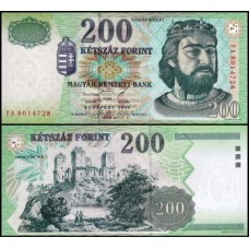 Hungary Hungria P-178a Fe 200 Forint 1998 Carlos I 