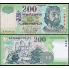 Hungary Hungria P-187c Fe 200 Forint 2003 - Rei Károly I