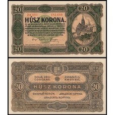 Hungary Hungria P-61b S/Fe 20 Korona 1920