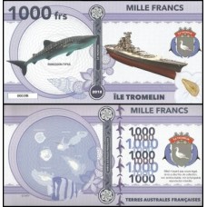 Ile Tromelin 1.000 Francs 2018 Fe Polímero Fantasia