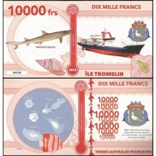 Ile Tromelin 10.000 Francs 2018 Fe Polímero Fantasia