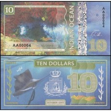 Indian Ocean 10 Dollars 2017 Fe Fantasia