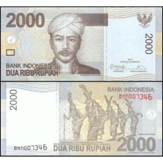 Indonésia P-148d Fe 2.000 Rupiah 2012
