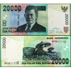 Indonésia P-151c Fe 20.000 Rupiah 2013 Oto Iskandar di Nata