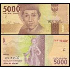 Indonésia P-156a Fe 5.000 Rupiah 2016