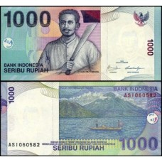 Indonésia P-141j Fe 1.000 Rupiah 2000 2009 Kapitan Pattimura