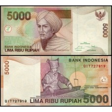 Indonésia P-142n Fe 5.000 Rupiah 2014