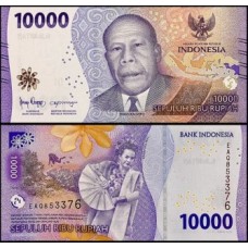 Indonésia P-165 Fe 10.000 Rupiah 2022 Frans Kaisiepo